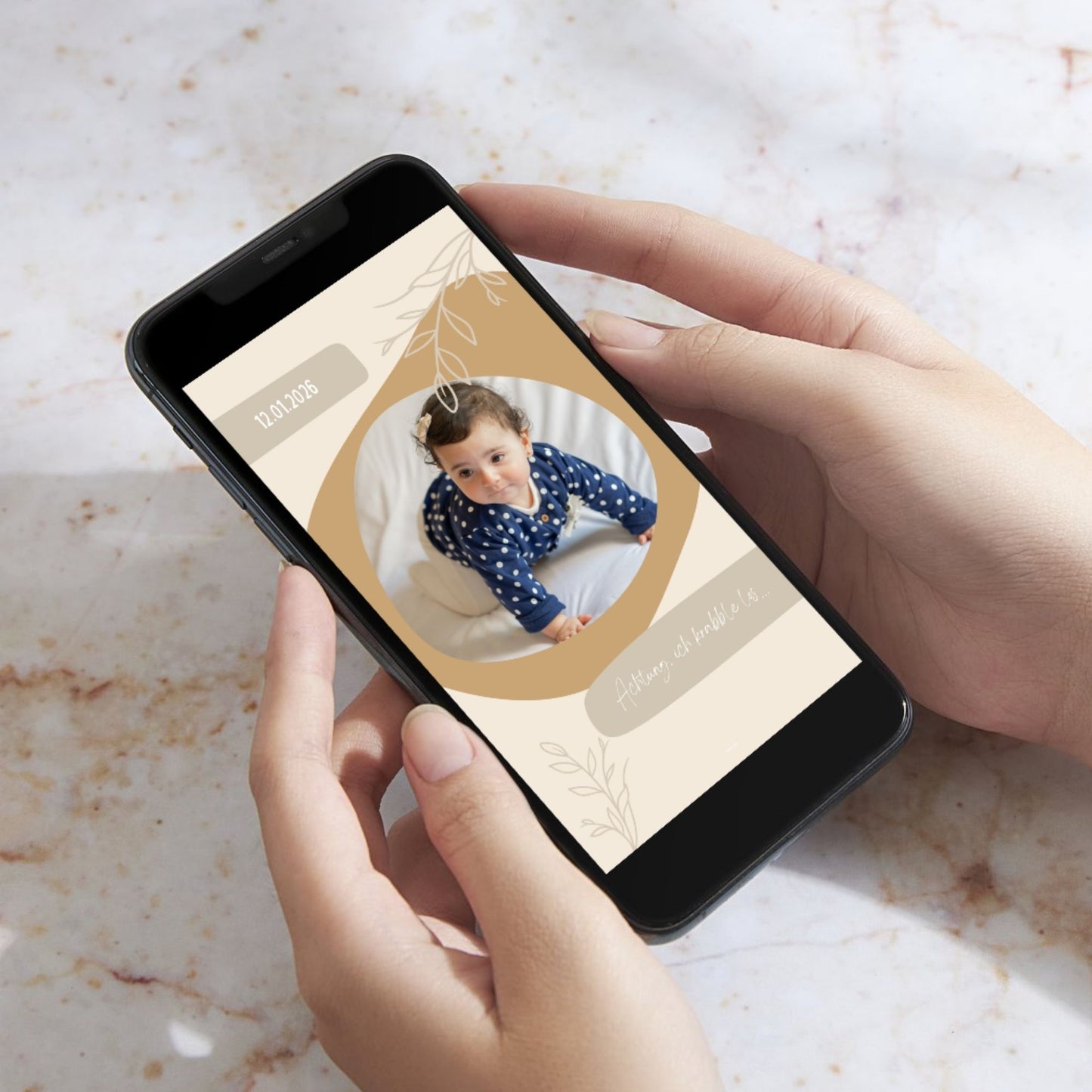 Digitale Baby Meilensteine: Set „Boho Dreams“