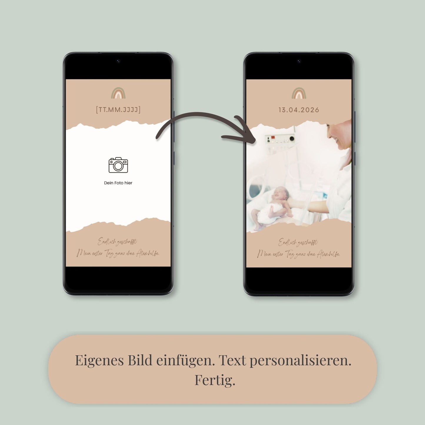 Digitale Frühchen-Meilensteine: Set „Kleines Wunder“